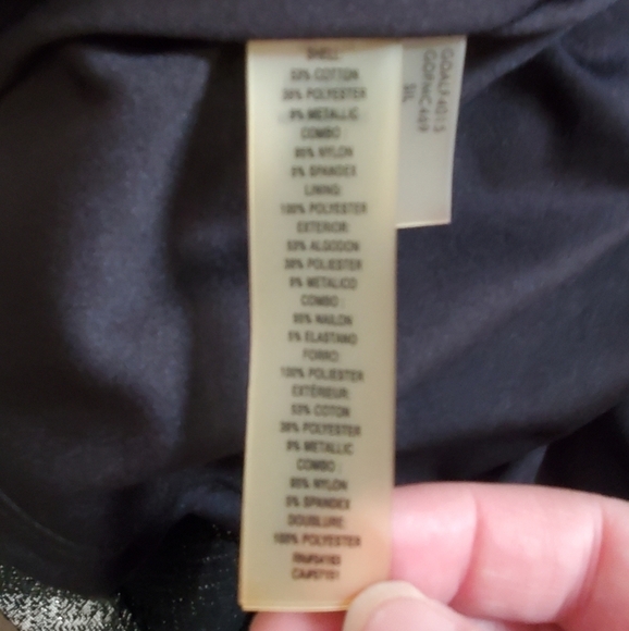 GUESS METALLIC FIT & FLAIR SWEETHEART EVENING DRESS SIZE 14 - Picture 8 of 8